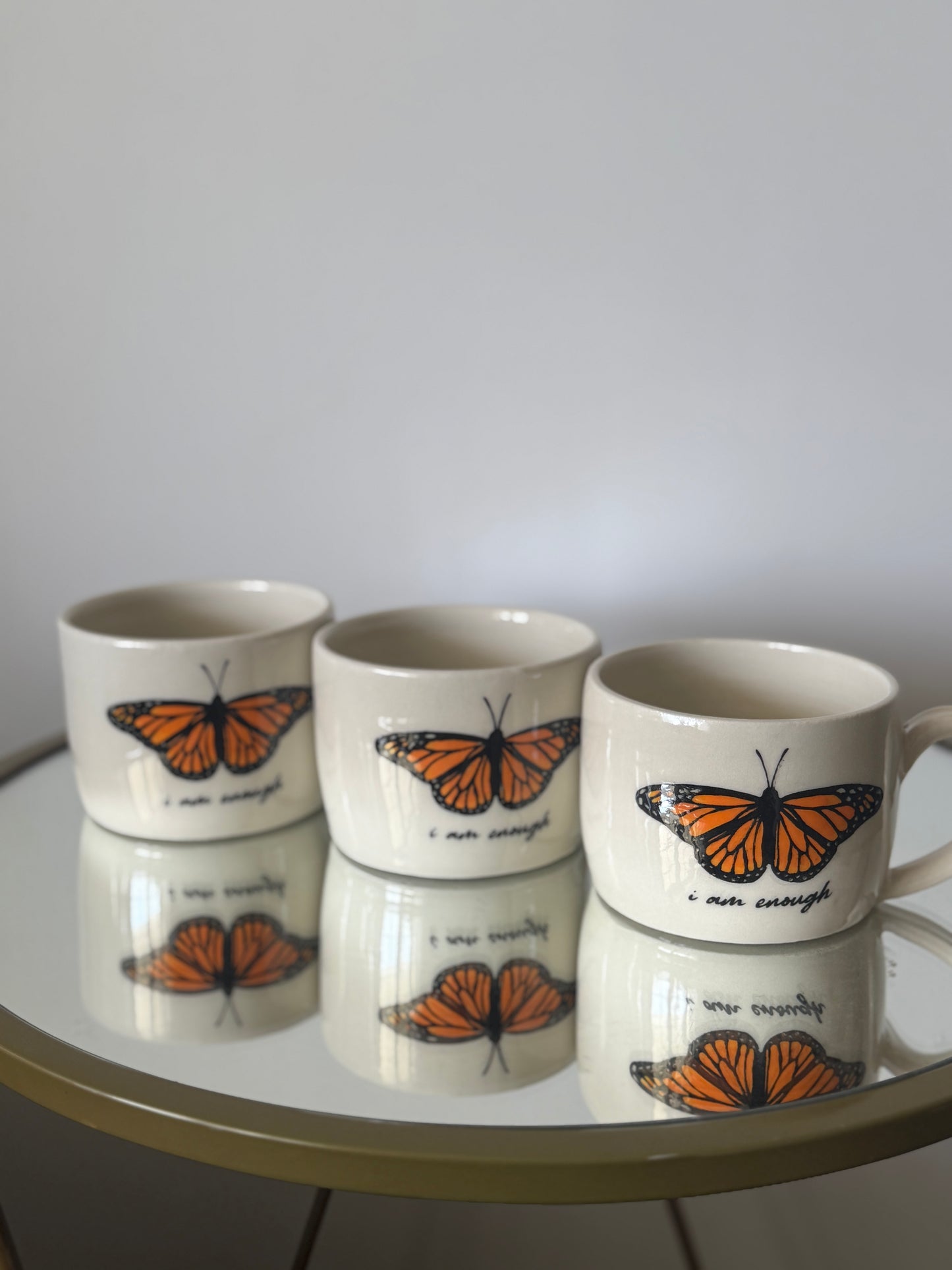 I Am Enough – Monarch Butterfly Mug