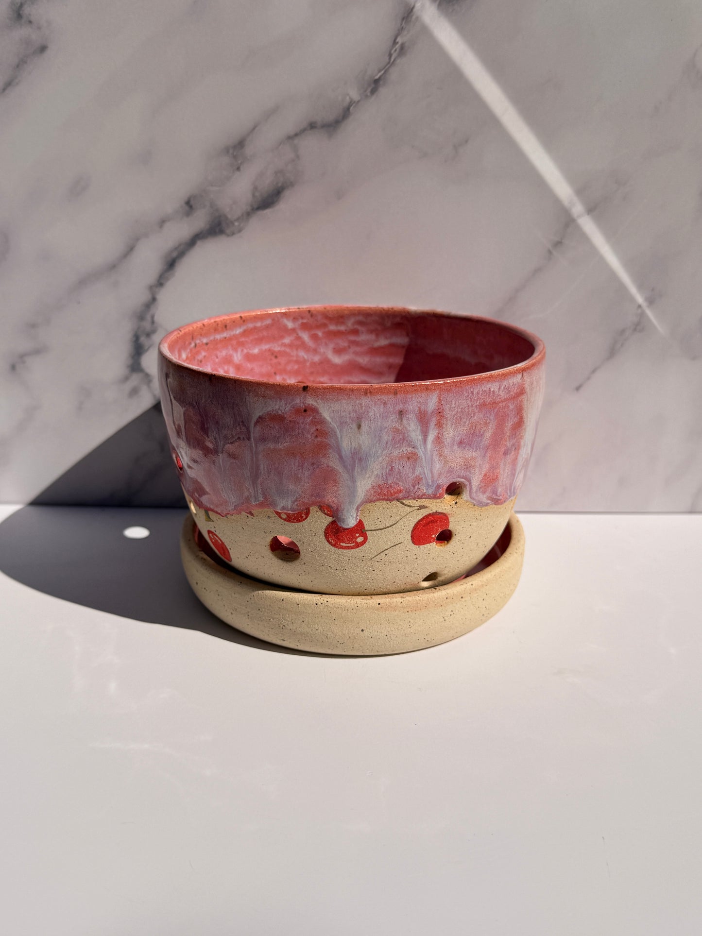 Cherry Orchard Berry Bowl with Saucer