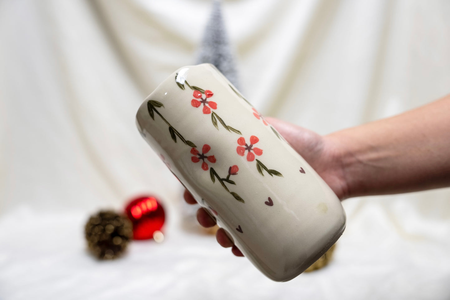 Winter Bloom Travel Mug