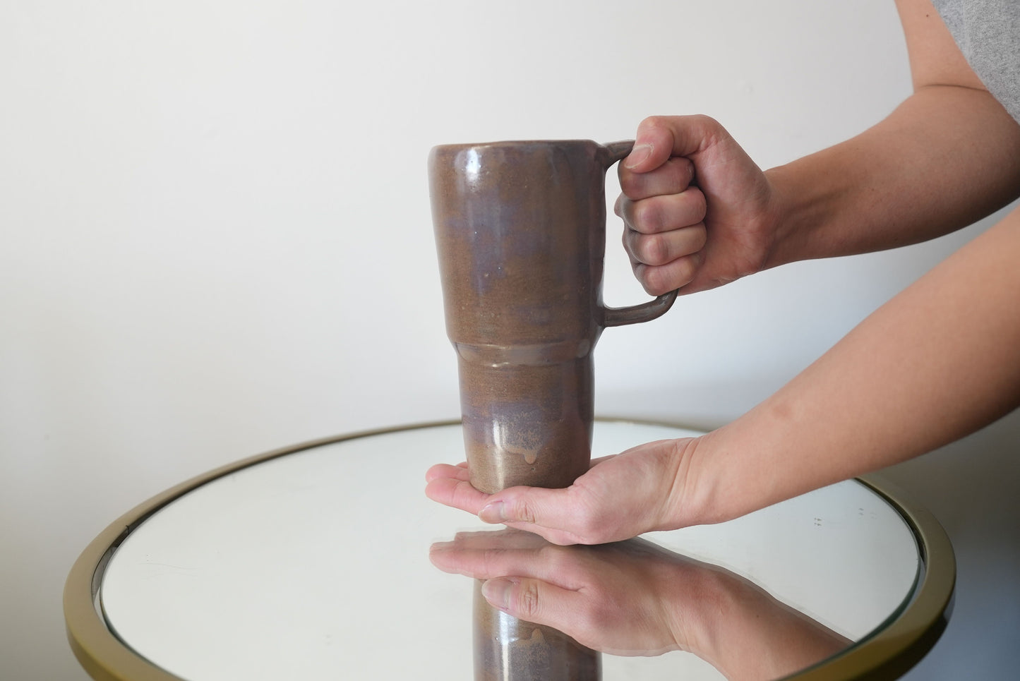 Amber Glaze Tumbler Mug