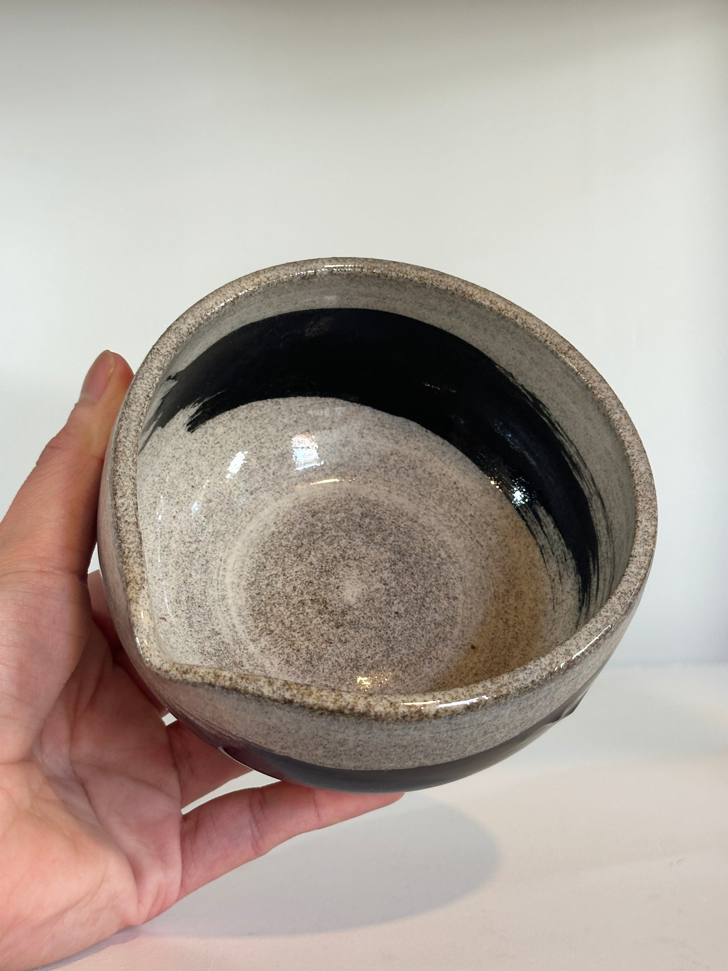 Black Stroke Matcha Bowl