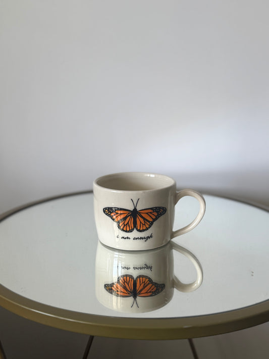 I Am Enough – Monarch Butterfly Mug