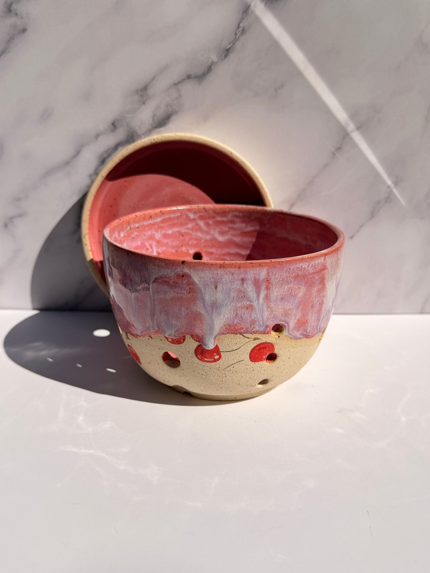 Cherry Orchard Berry Bowl with Saucer