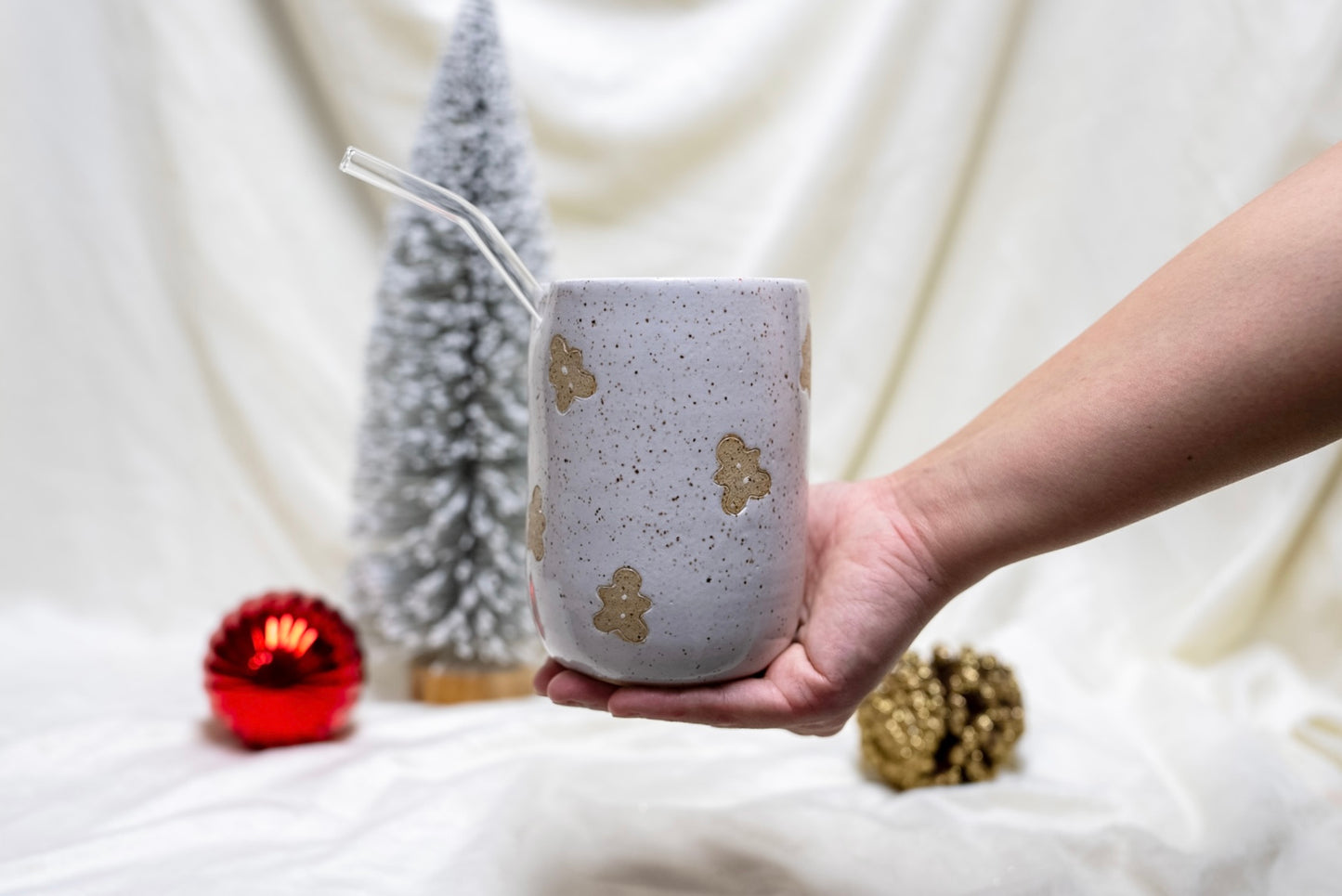 Gingerbread Dreams Straw Cup