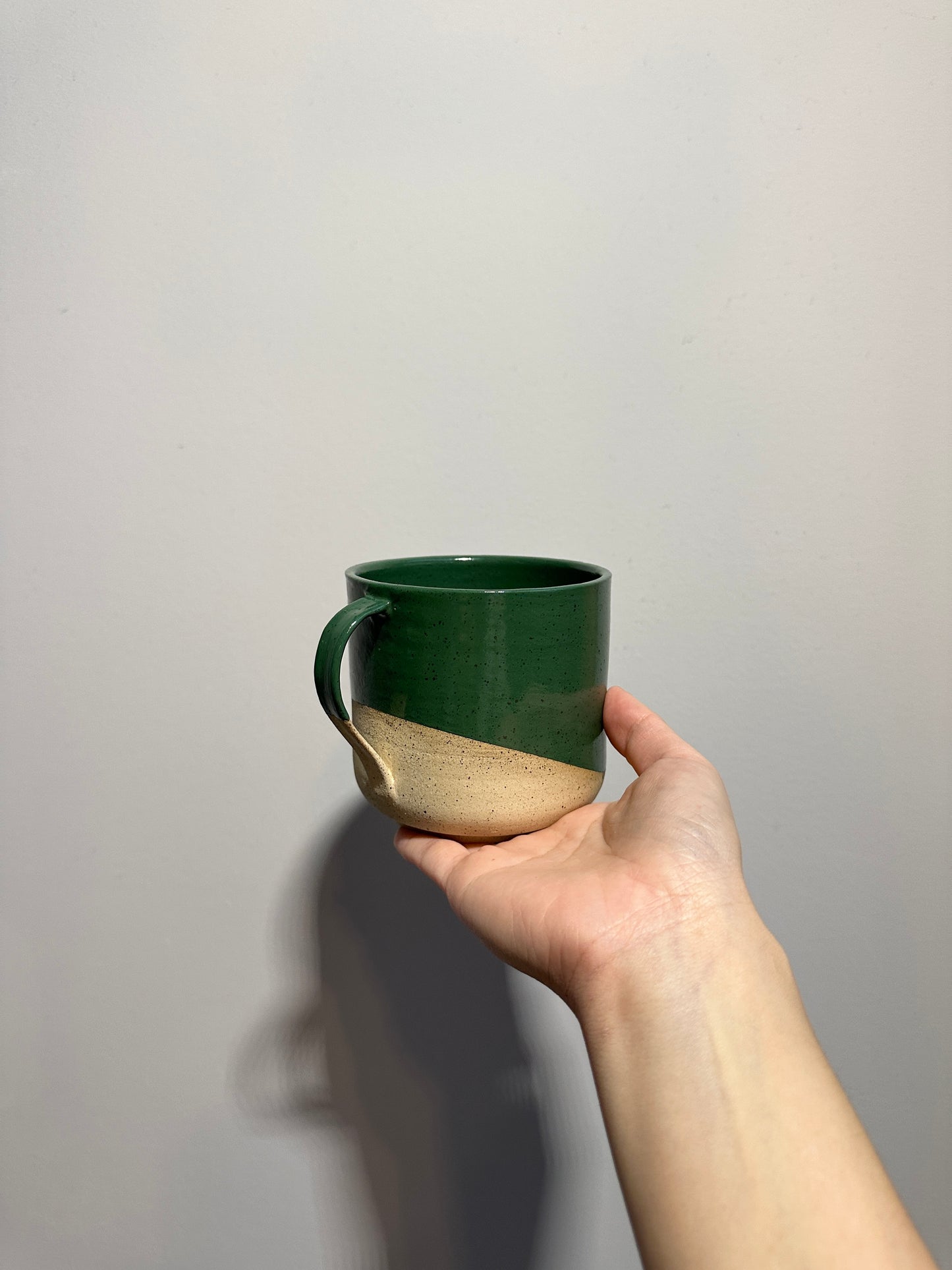 Emerald Green Speckle Mug